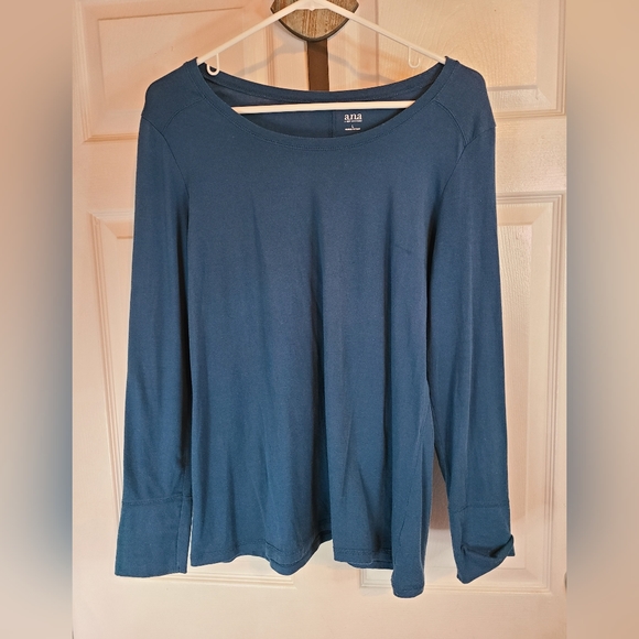 (1119) A New Approach (A.N.A.) Woman's Long Sleeve Crewneck Blouse, Size: Large - Picture 5 of 13